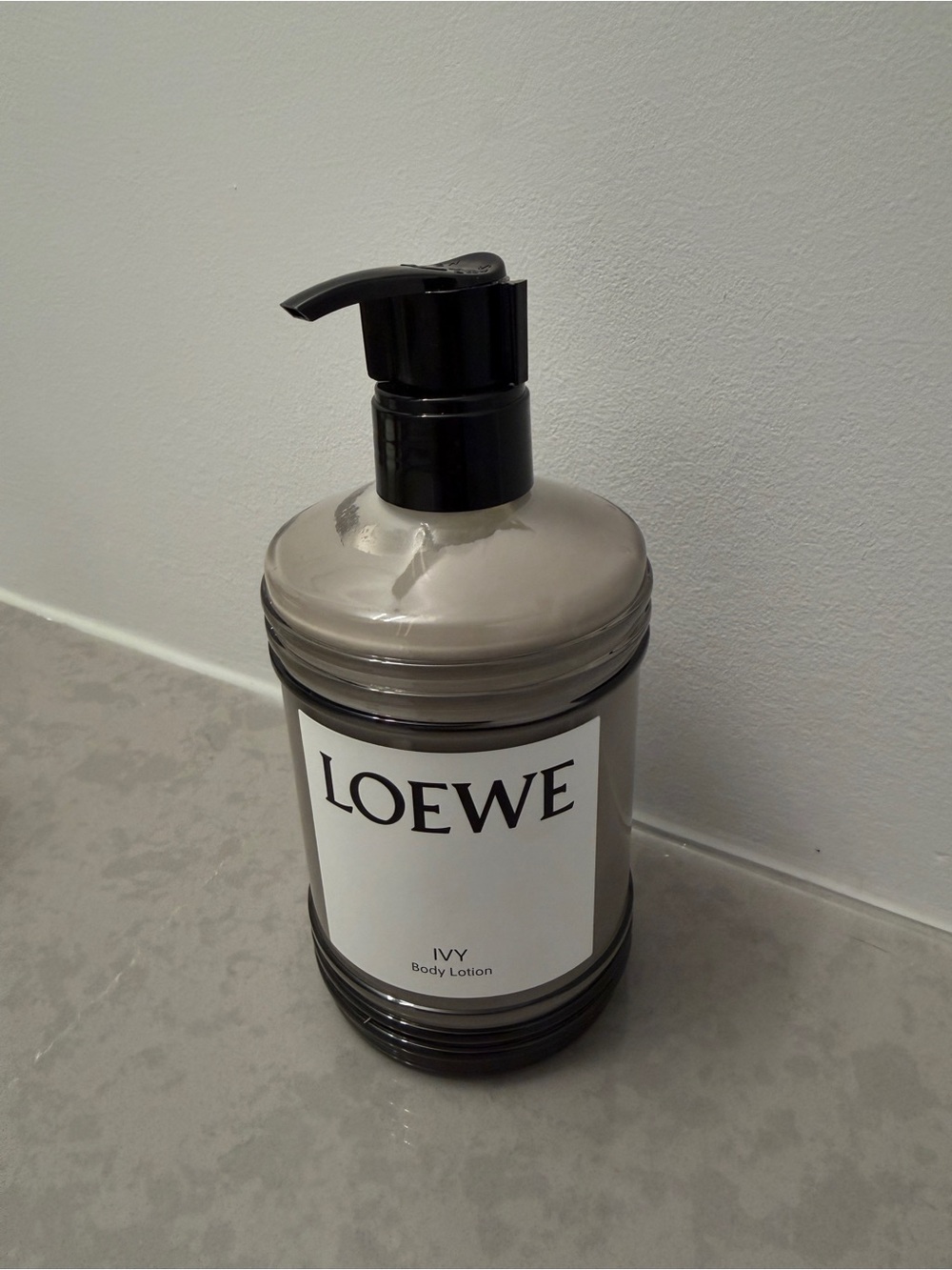 Loewe Ivy Body Lotion – Taupe and Black Pump Bottle